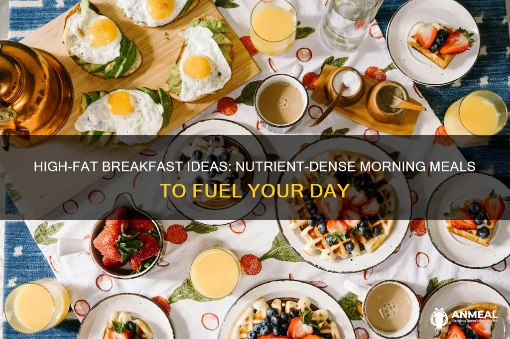 what would be considered a high fat breakfast