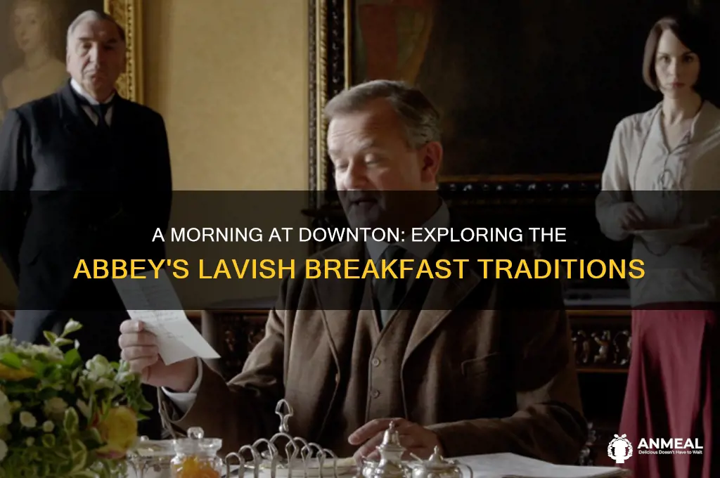 what would breakfast at downton abby consist of