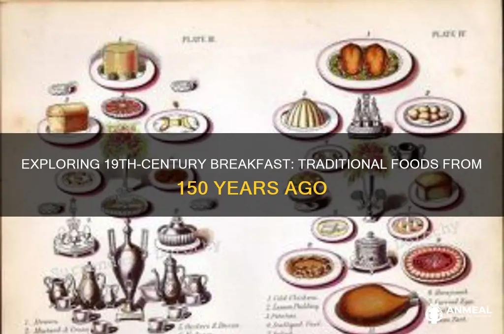 what would breakfast foods be 150 years ago