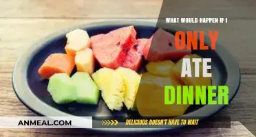 Skipping Breakfast and Lunch: The Effects of Eating Only Dinner