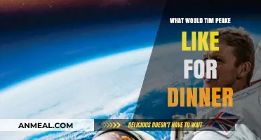 Tim Peake's Dinner Preferences: A Cosmic Culinary Exploration