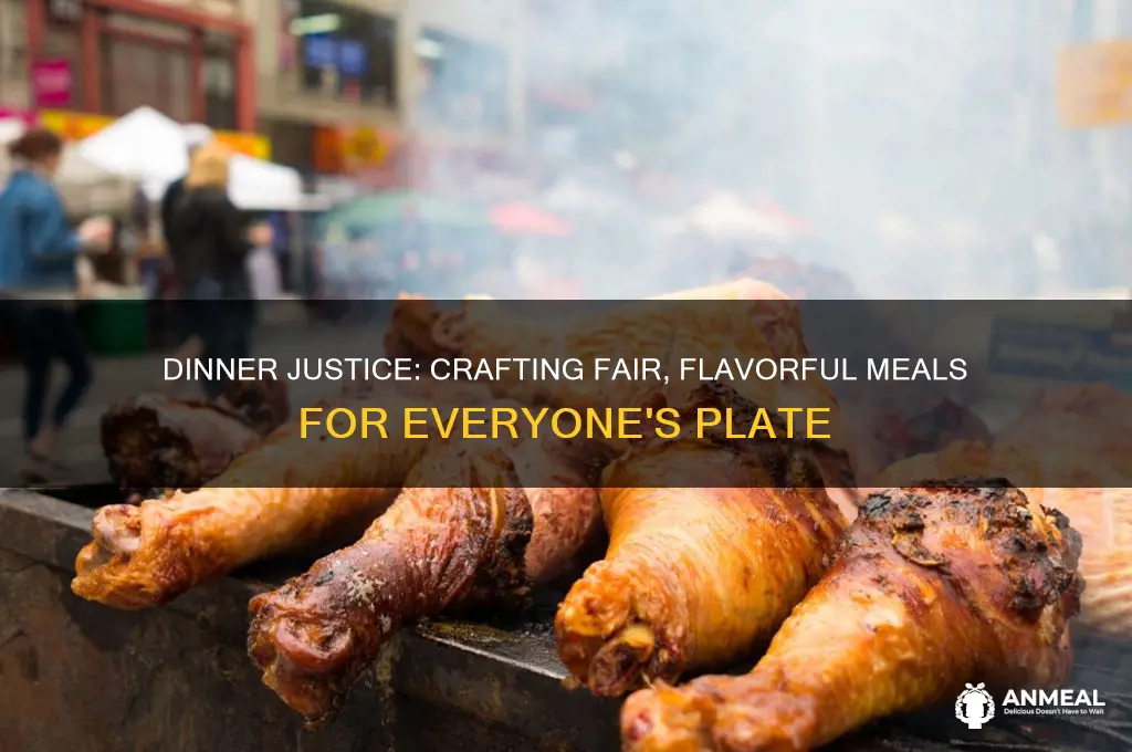 what would you like for dinner justice