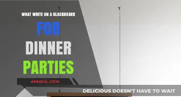 Chalkboard Charm: Creative Dinner Party Menu Ideas to Impress Guests