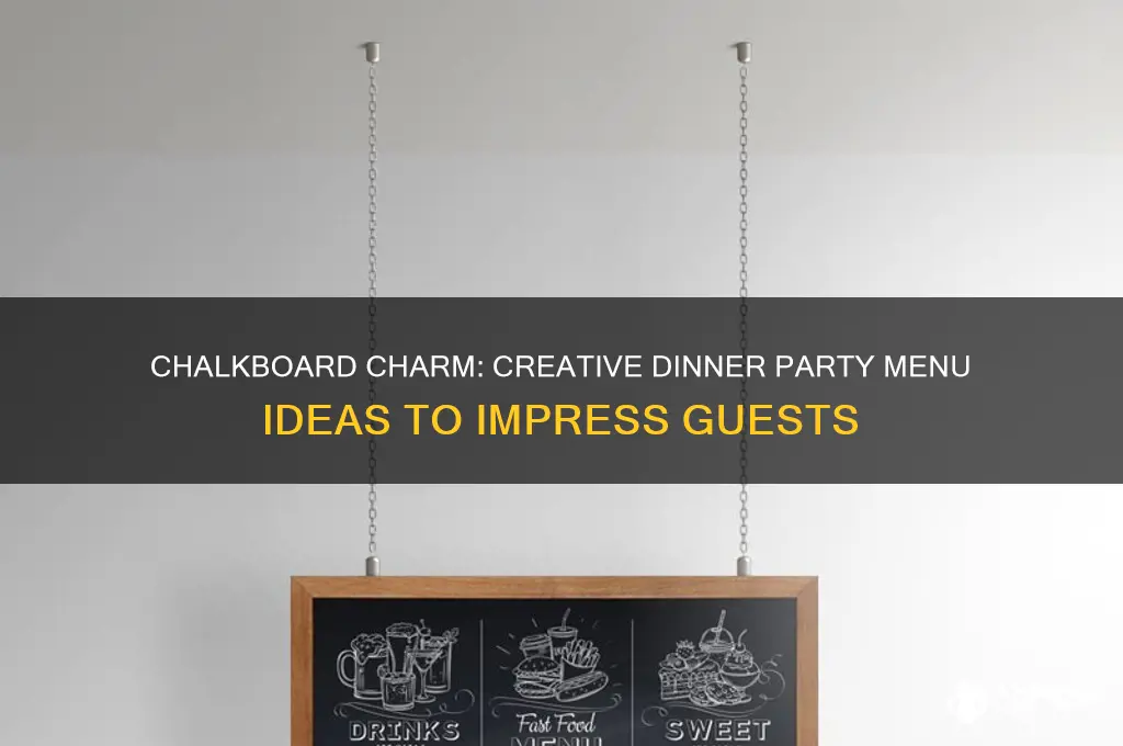 what write on a blackboard for dinner parties