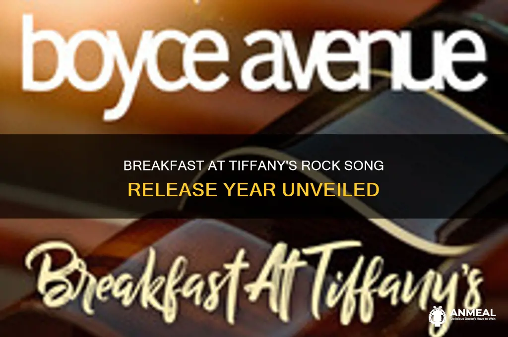 what year did breakfast at tiffany