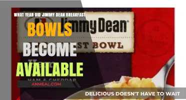 When Did Jimmy Dean Breakfast Bowls Hit Store Shelves?