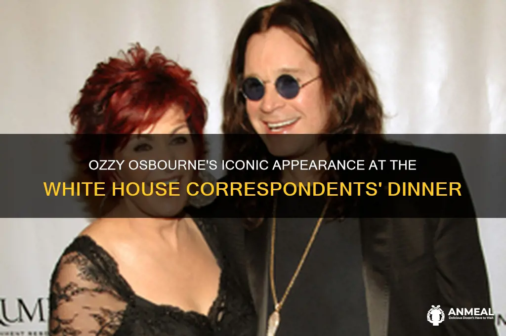 what year was ozzy at the correspondents dinner