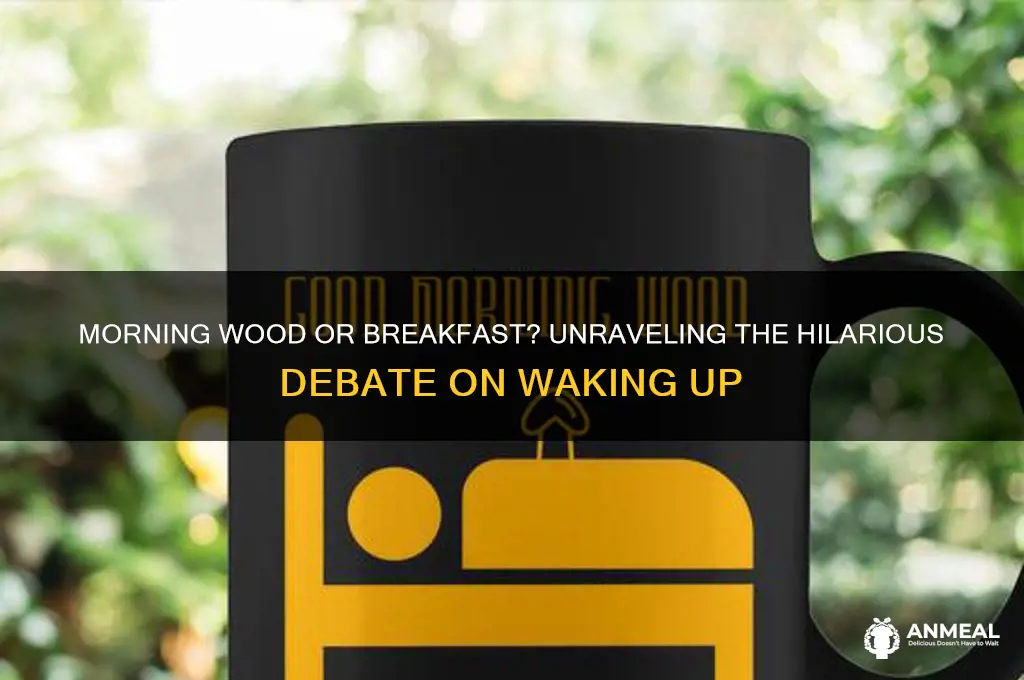 what you call morning wood i call breakfast