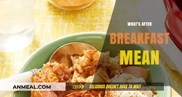 Beyond Breakfast: Decoding the Meaning of Post-Morning Meals