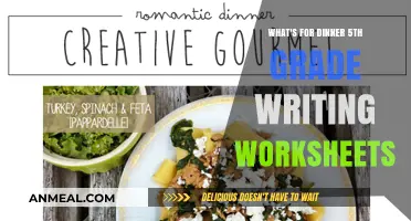 Creative Dinner Ideas: Engaging 5th Grade Writing Worksheets for Kids