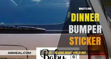 What's for Dinner? Bumper Sticker Ideas to Spark Conversation