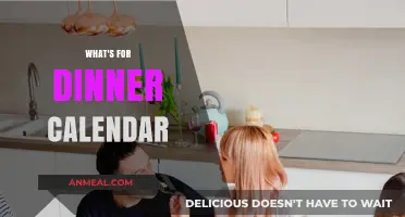 Plan Your Weekly Meals: What's for Dinner Calendar Ideas