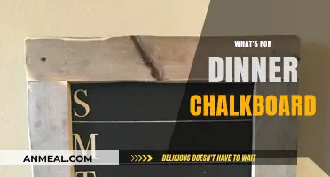Chalkboard Dinner Ideas: Simplify Meal Planning with a Creative Twist