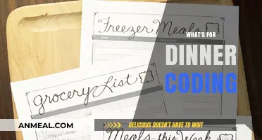 What's for Dinner? Coding Your Way to Meal Planning Mastery