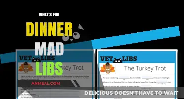 What's for Dinner? A Mad Libs Adventure to Spice Up Your Plate