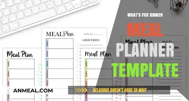 Simplify Your Weeknights: Free What's for Dinner Meal Planner Template