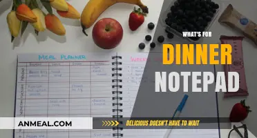 What's for Dinner Notepad: Simplify Meal Planning with Ease