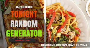 Quick Dinner Ideas: Random Recipe Generator for Tonight's Meal