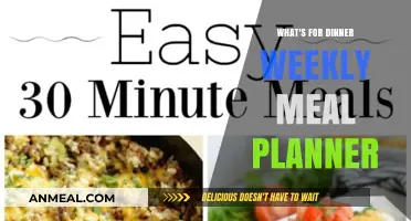 Weekly Meal Planner: Simplify Dinner Prep with Easy Recipes