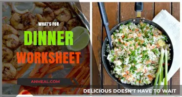 Plan Your Perfect Evening Meal: What's for Dinner Worksheet Guide