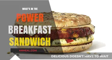 Power Breakfast Sandwich: Ingredients for a Nutritious Morning Boost