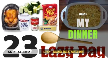 What's My Dinner? Quick, Easy, and Delicious Meal Ideas Tonight