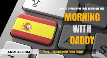 Desayuno con Papá: Spanish Translation for 'I Had Breakfast with Daddy