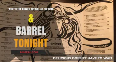 Tonight's Beef & Barrel Dinner Special: What's on the Menu?