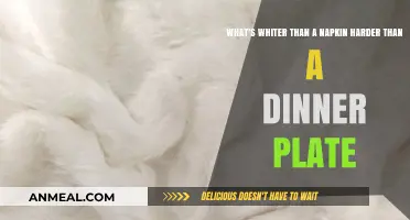 Unveiling the Mystery: What's Whiter Than a Napkin, Harder Than a Plate?