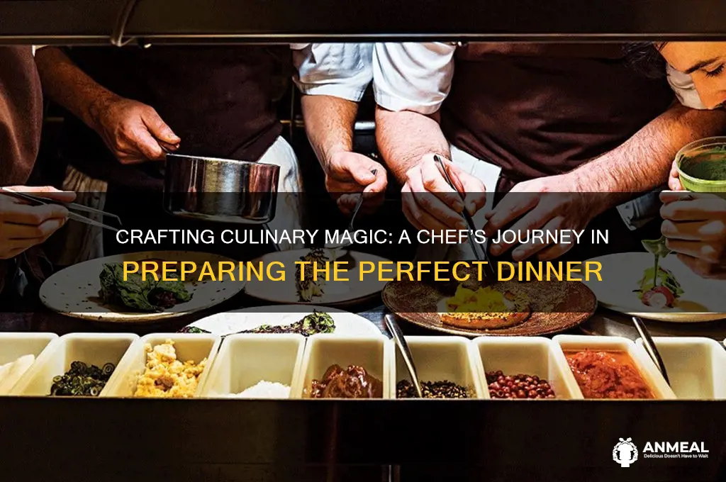when a chef prepares a dinner for a customer