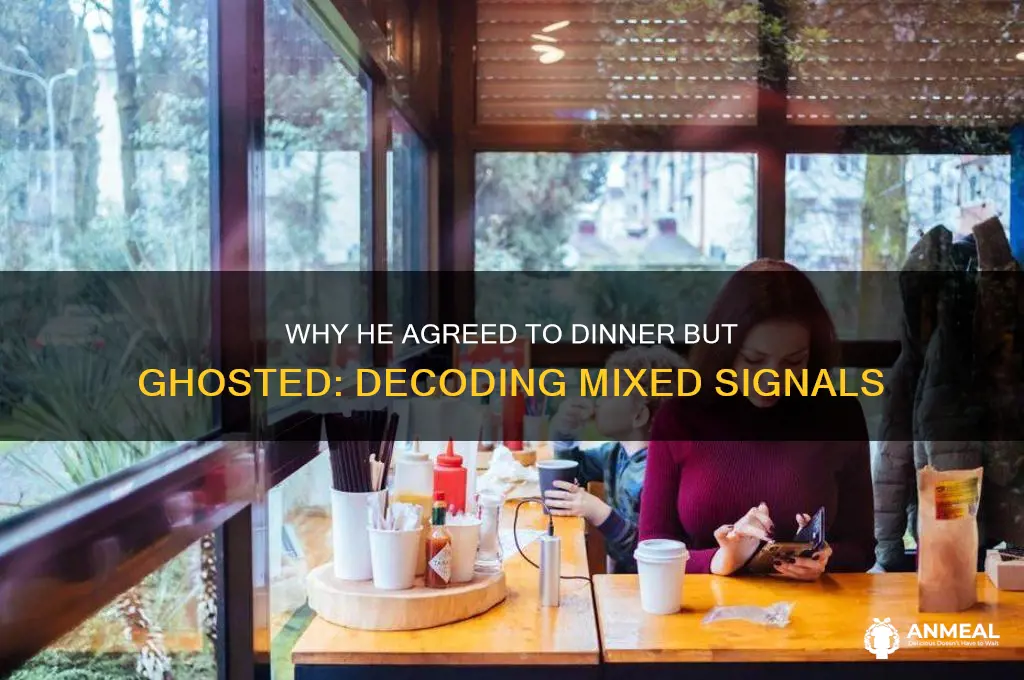 when a guy agrees to dinner but doesn