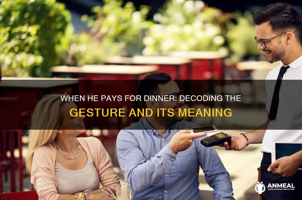 when a man buy dinner for you