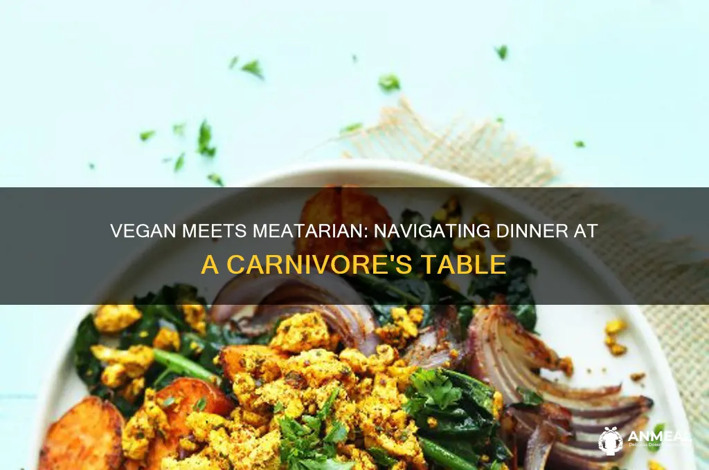 when a vegan goes to a meatarian