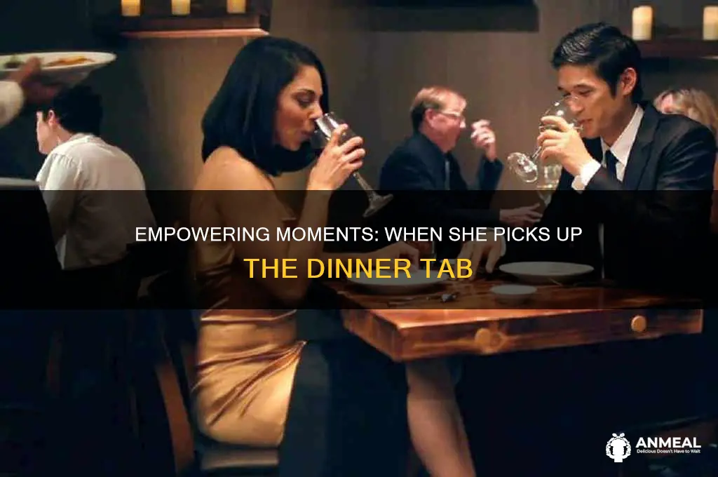 when a woman pays for dinner