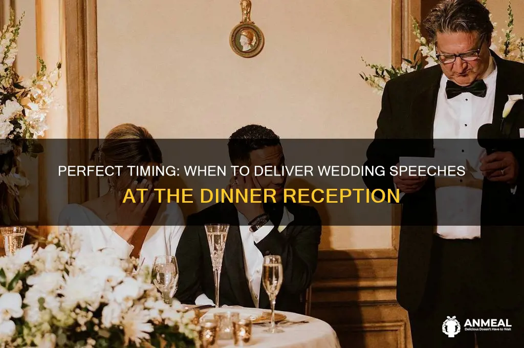 when are speeches given at a wedding dinner
