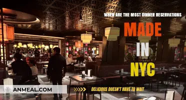 Peak NYC Dinner Reservations: When New Yorkers Book the Most