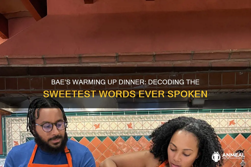 when bae says she warming up dinner