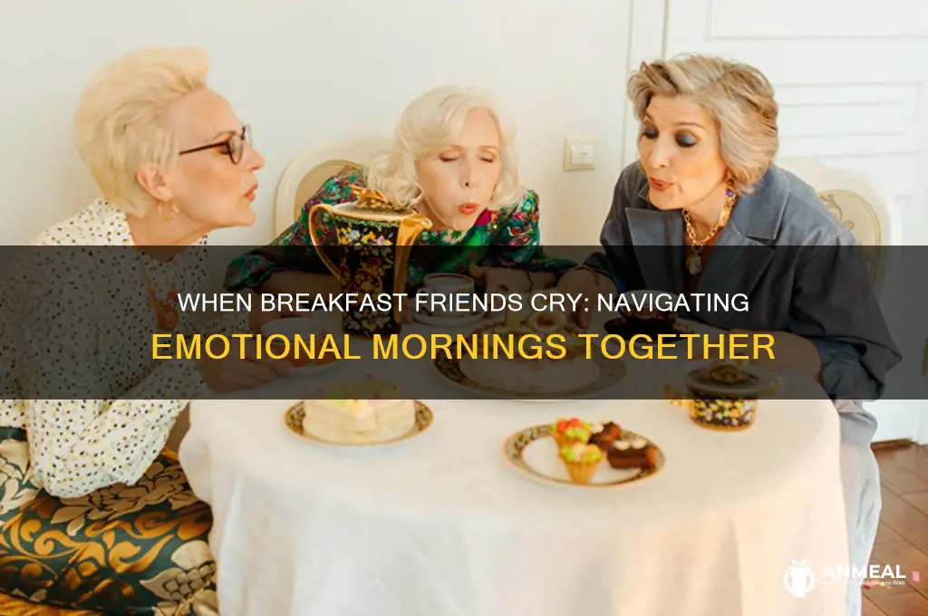 when breakfast friends cry