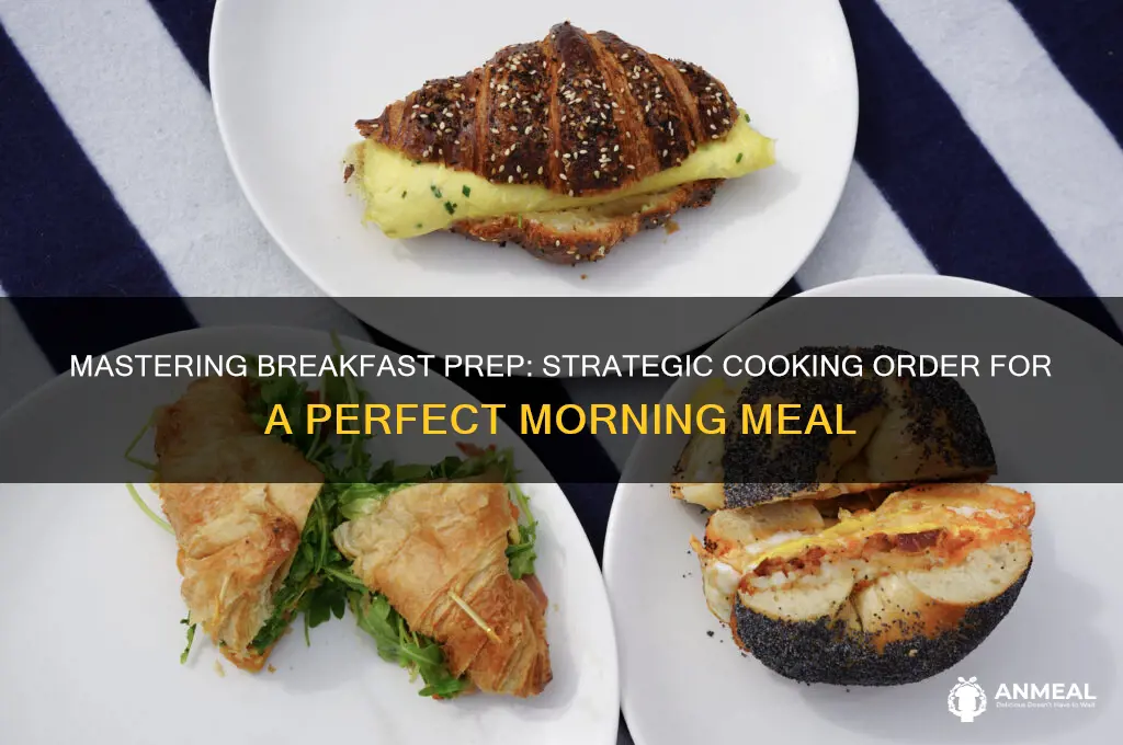 when cooking breakfast what to cook first