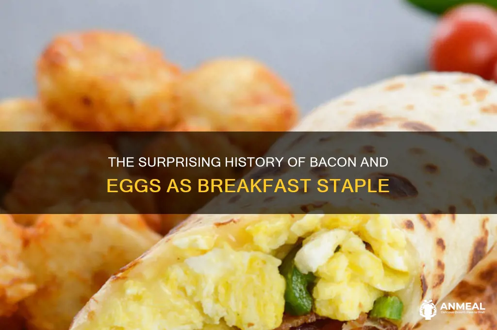 when did bacon and eggs become breakfast