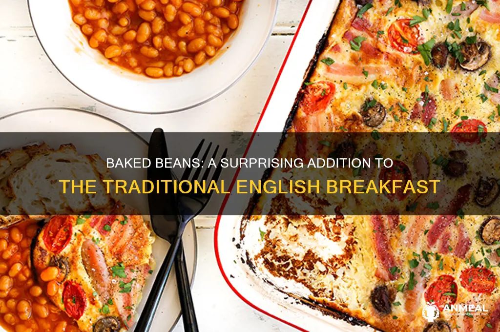 when did baked beans became part of an english breakfast