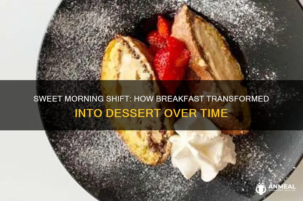 when did breakfast become dessert
