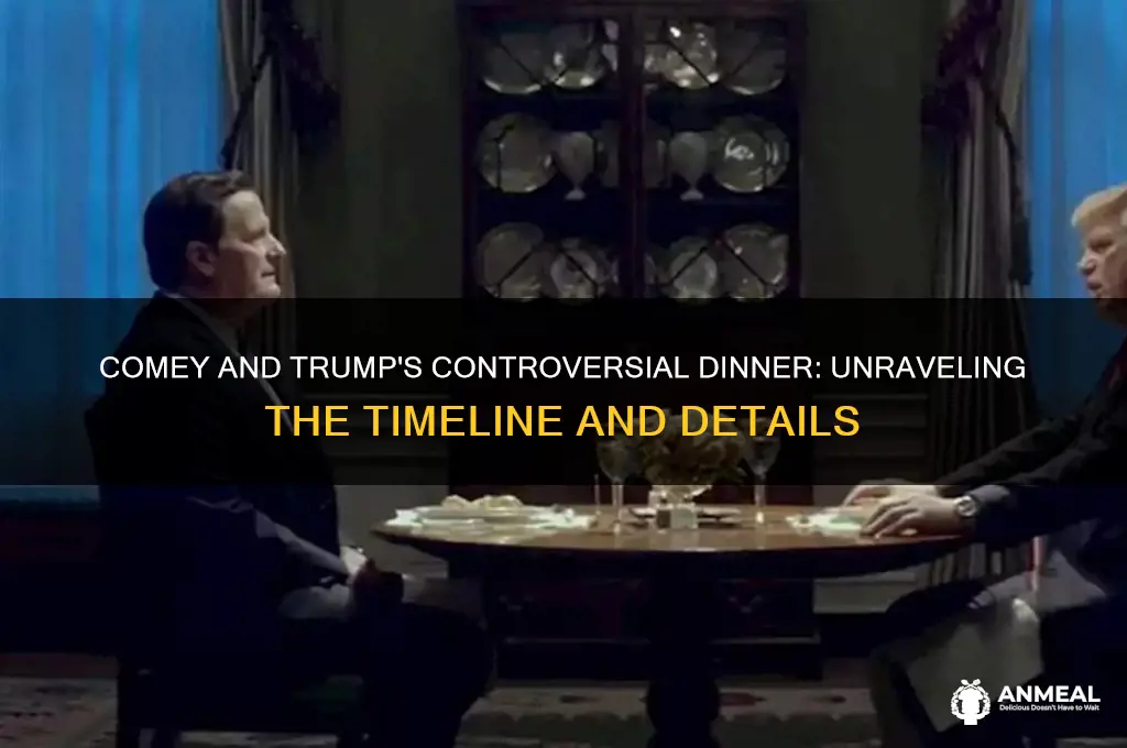 when did comey had dinner with trump