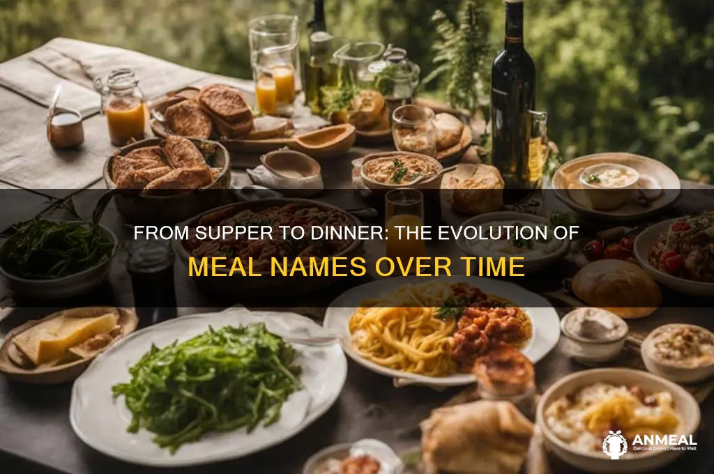 when did dinner become lunch and supper become dinner