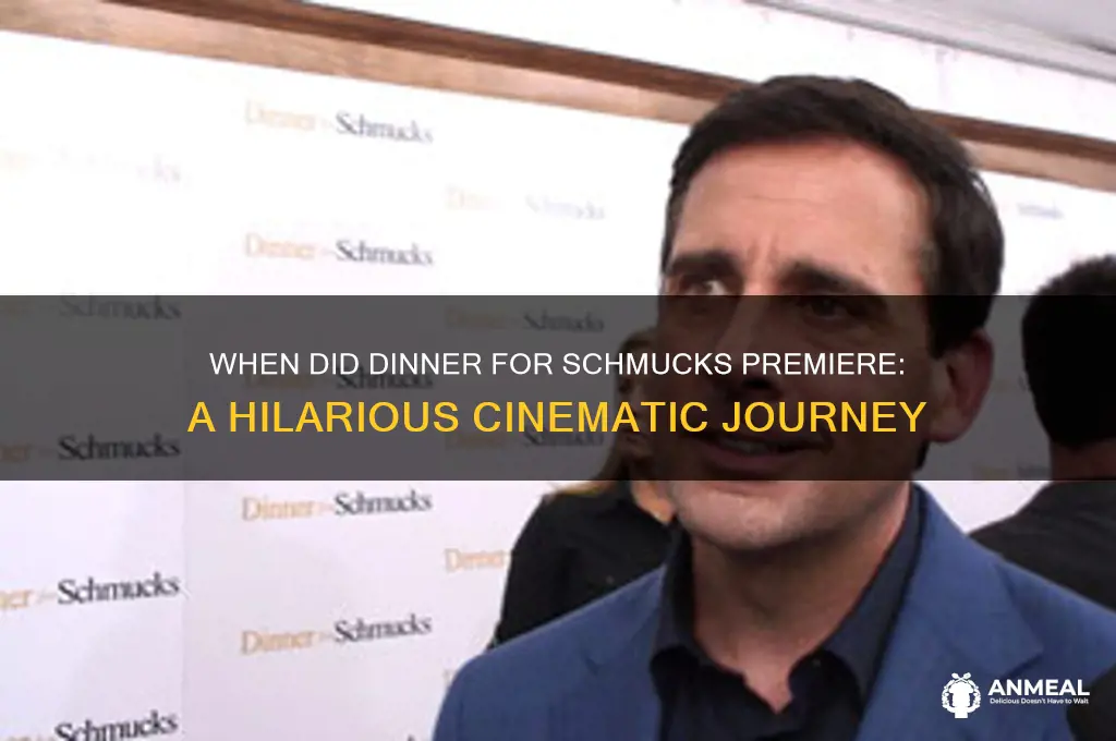 when did dinner for schmucks