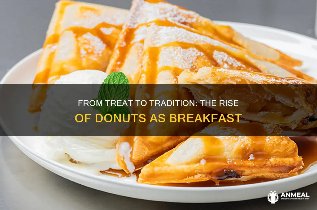 when did donuts become breakfast
