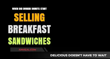 Dunkin Donuts Breakfast Sandwiches: A History of Morning Innovation