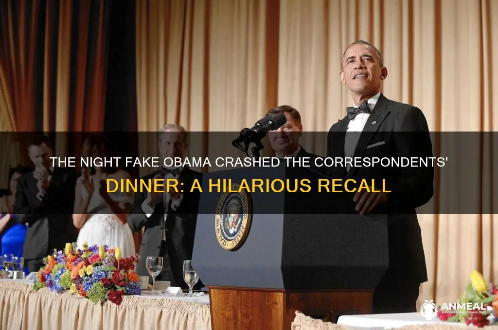 when did fake obama come to correspondant dinner