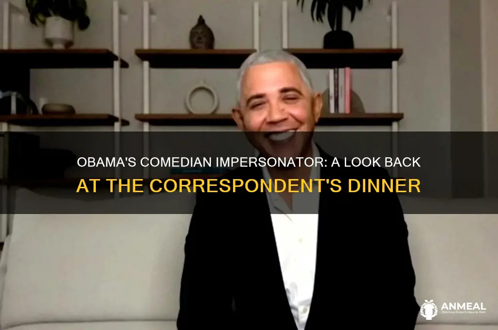 when did fake obama comedian come to correspondent dinner