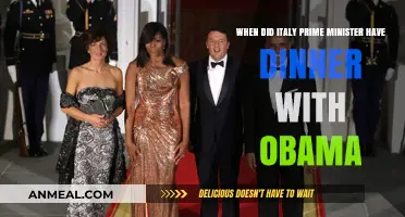 Italy's Prime Minister and Obama's Iconic Dinner Meeting: When?